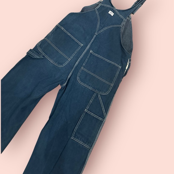 Liberty dark denim vintage overalls sz Medium (A04) - Picture 5 of 5